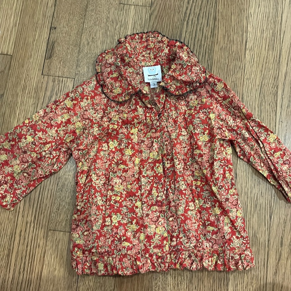Kate and Libby floral shirt 3t